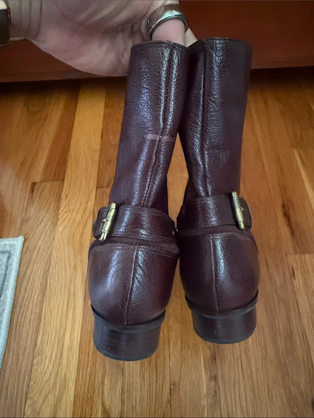 Talbots Dark Brown Leather Ankle Booties